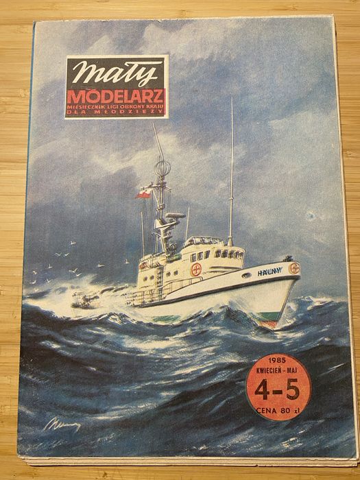 Mały modelarz 4-5/1985 Statek Polskiego ratownictwa okrętowego „Halny”