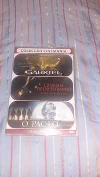 Box 3 dvds Chamada estranho Gabriel O Pacto Terror