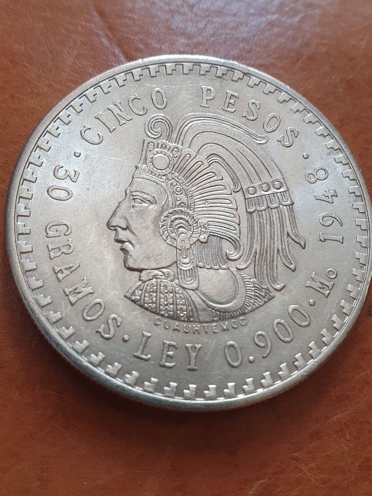 5 peso 1948 meksyk