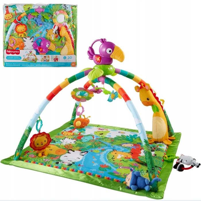 Mata  edukacyjna interaktywna Fisher Price las tropikalny