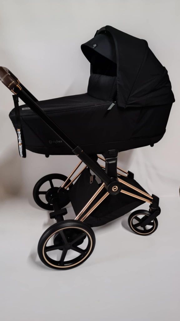 Cybex e priam rose gold z gondolą sepia black