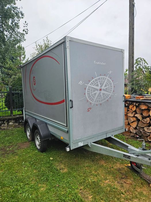 Brenderup CD300TB Drzwi  ...2 osie, 1 właściciel VAT 23, dmc 2000kg, użytkowana za kamperem 5tk