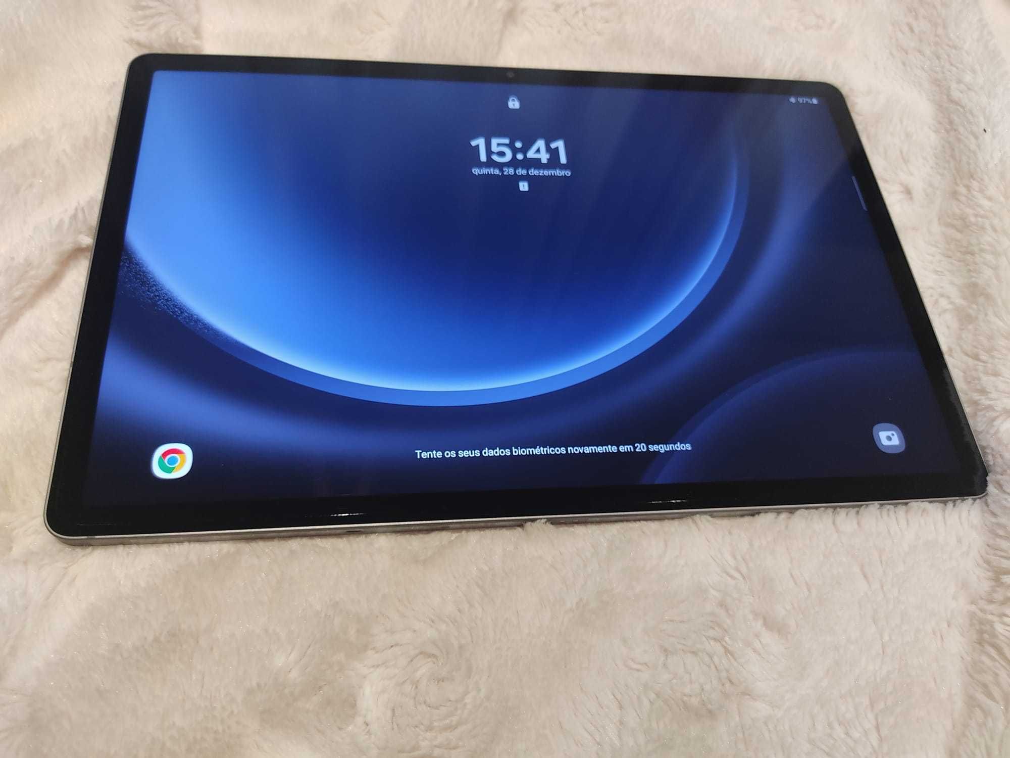 Samsung Tab S9 FE+ WIFI 128GR com película, caneta e capa teclado