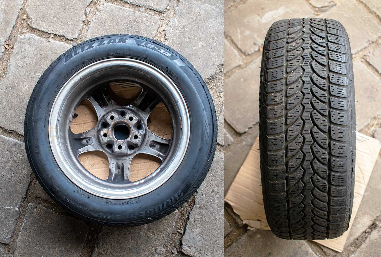 Koła alufelgi Rondell 7Jx16h2 ET35 5x112 Bridgestone Blizzak 205/55R16