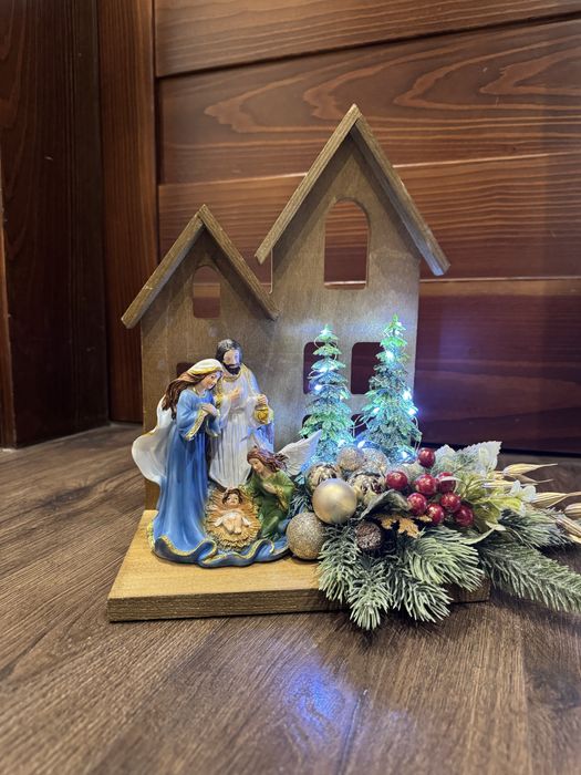 Szopka bożonarodzeniowa podswietlana