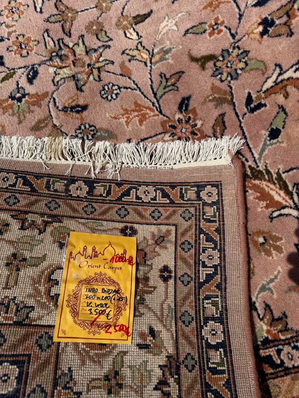 Wełniany r.tkany dywan perski Indo Bidjar 300x200 galeria 15 tys