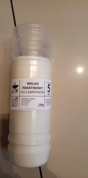 Wkłady do zniczy różne rozmiary