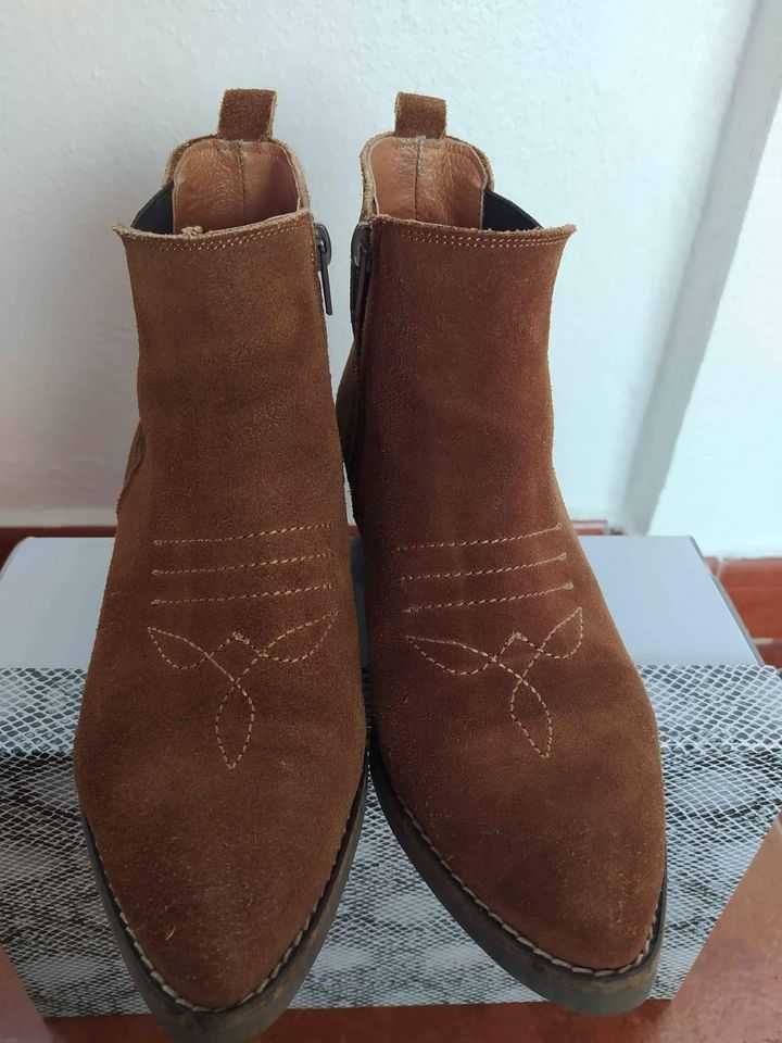 Botas texanas em pele