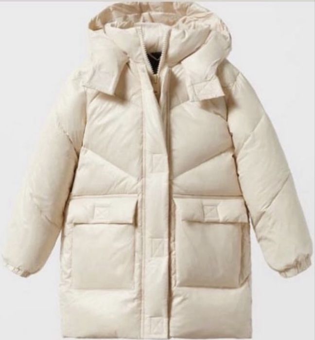Пуховик zara для дівчинки