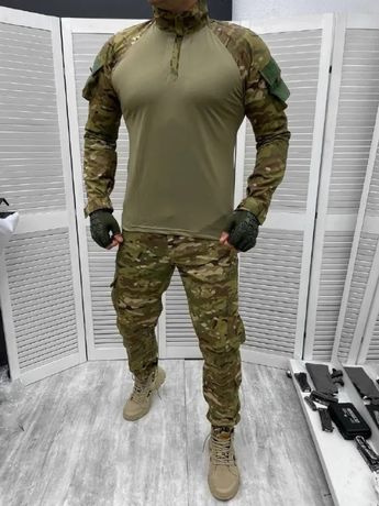 Чоловічий армійський костюм убакс + штани мультикам