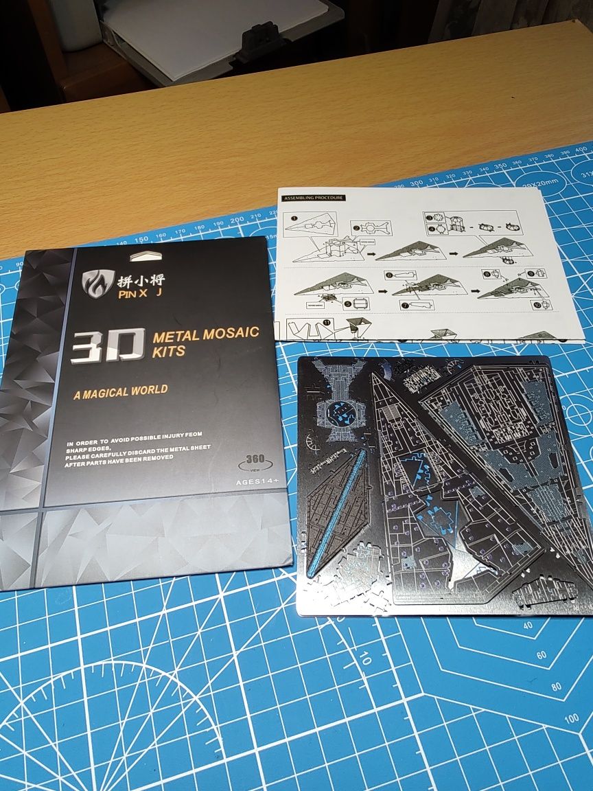 SW Imperial Destroyer metalowy model 3D do składania