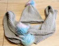 Komplet zimowy: czapka i szalik