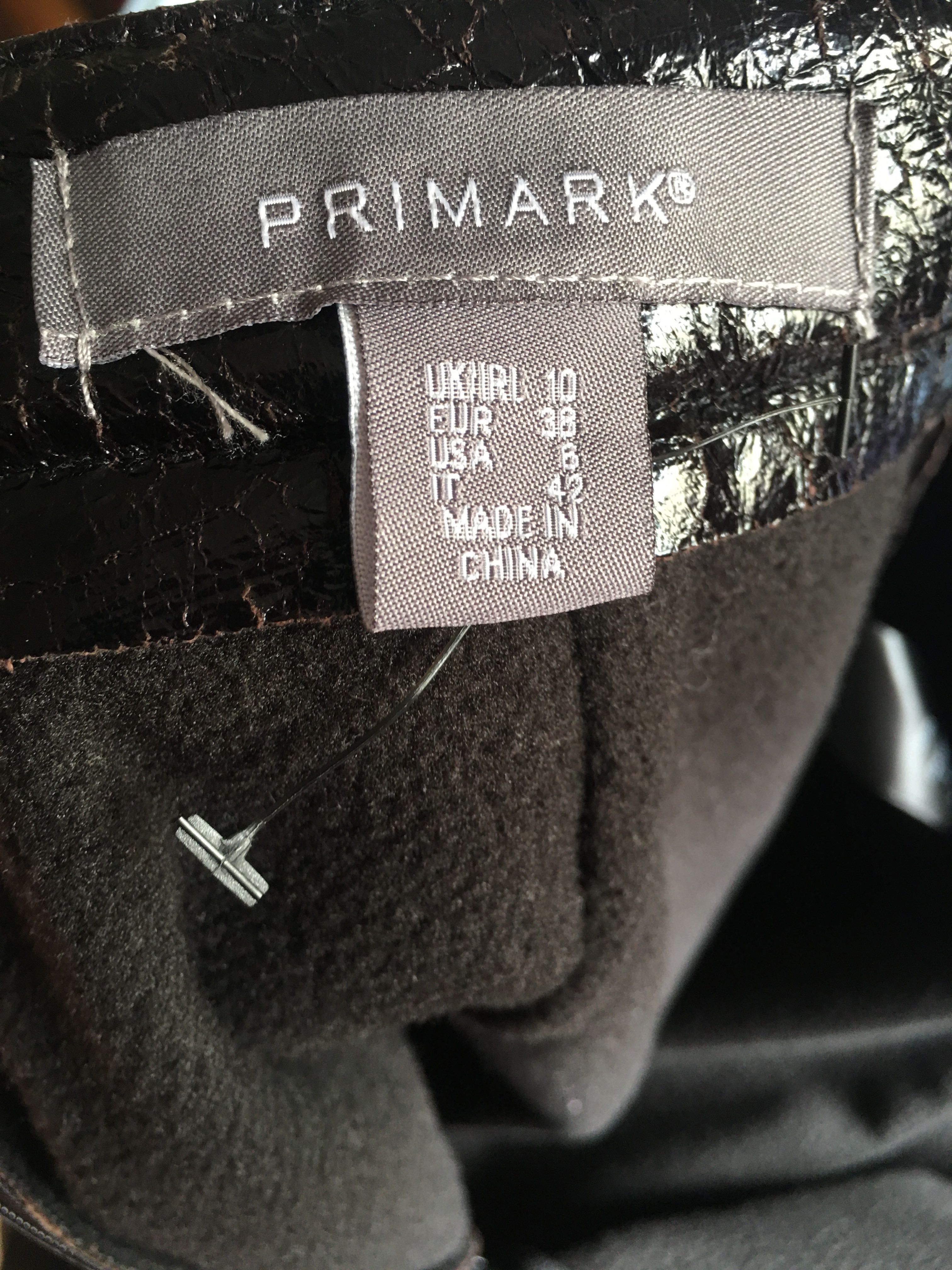 Mini-saia preta - Primark - 38