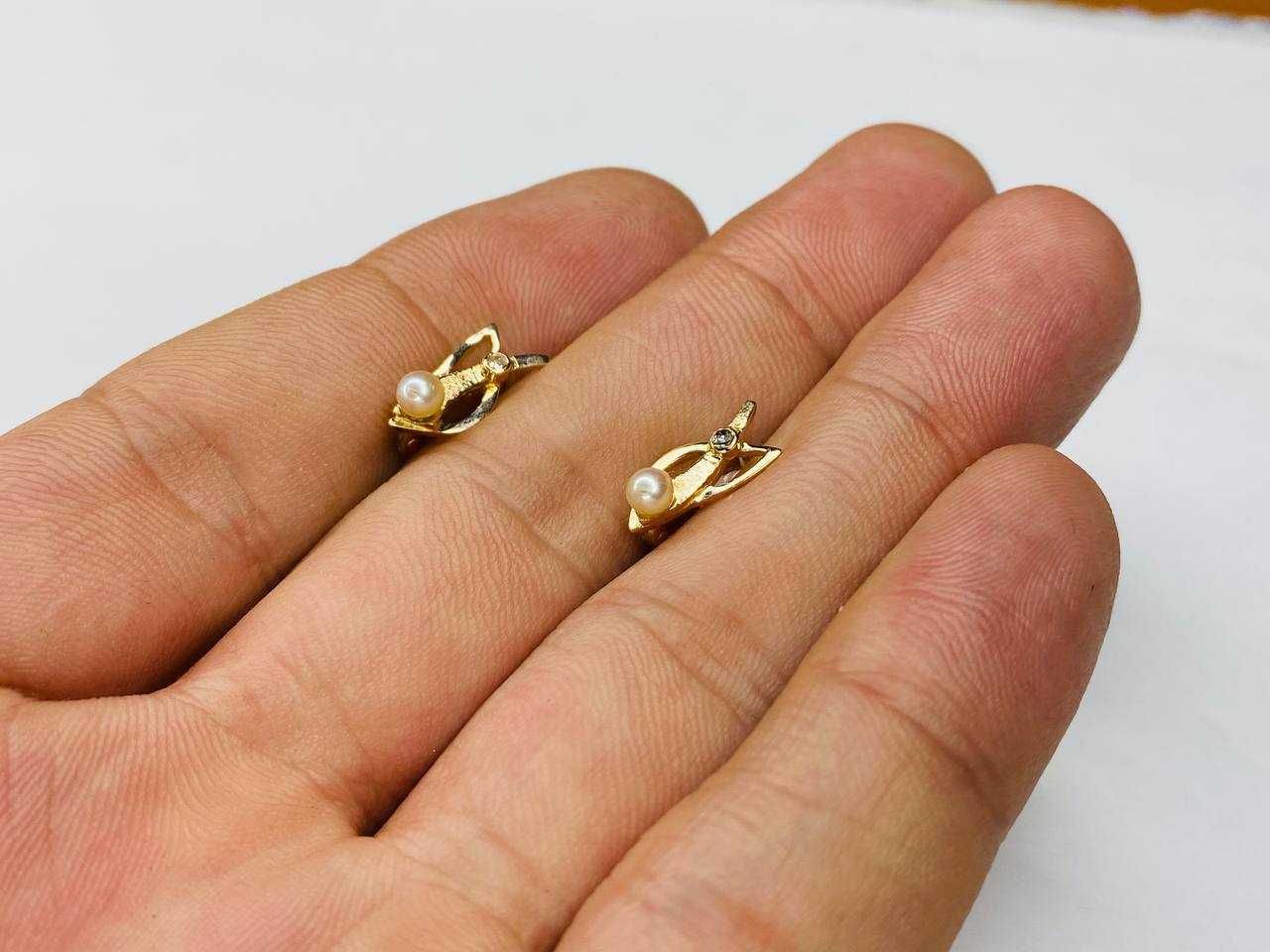 Сережки золото 585 проби