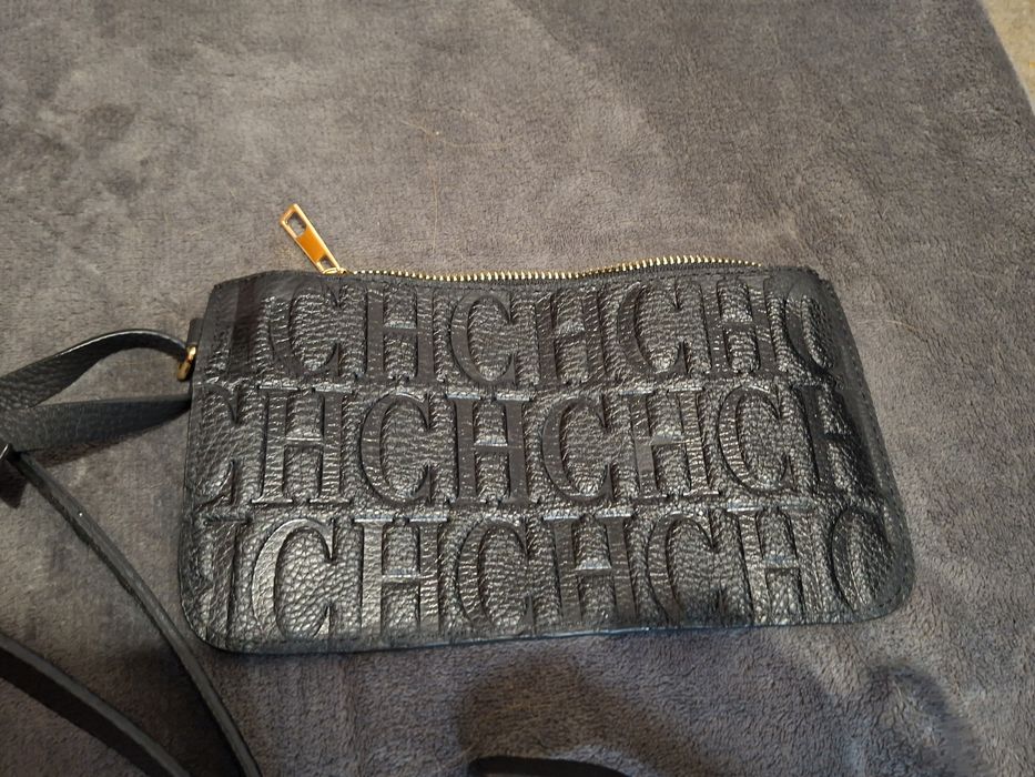 Torba skórzana czarna shopperka