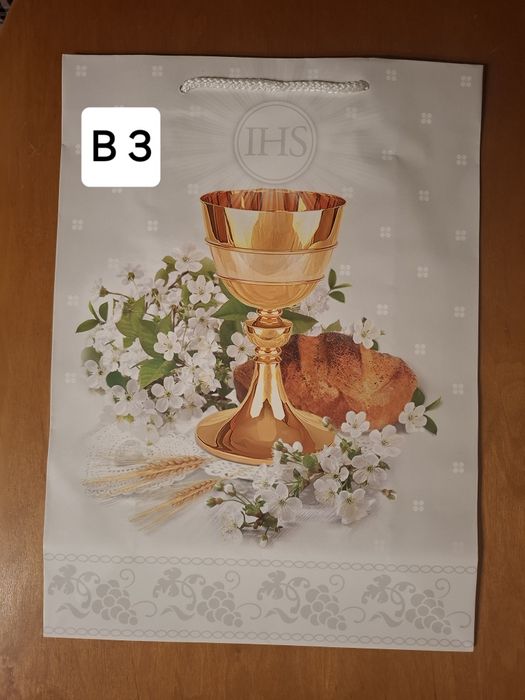 Torba papierowa duża na prezent I Komunia Święta