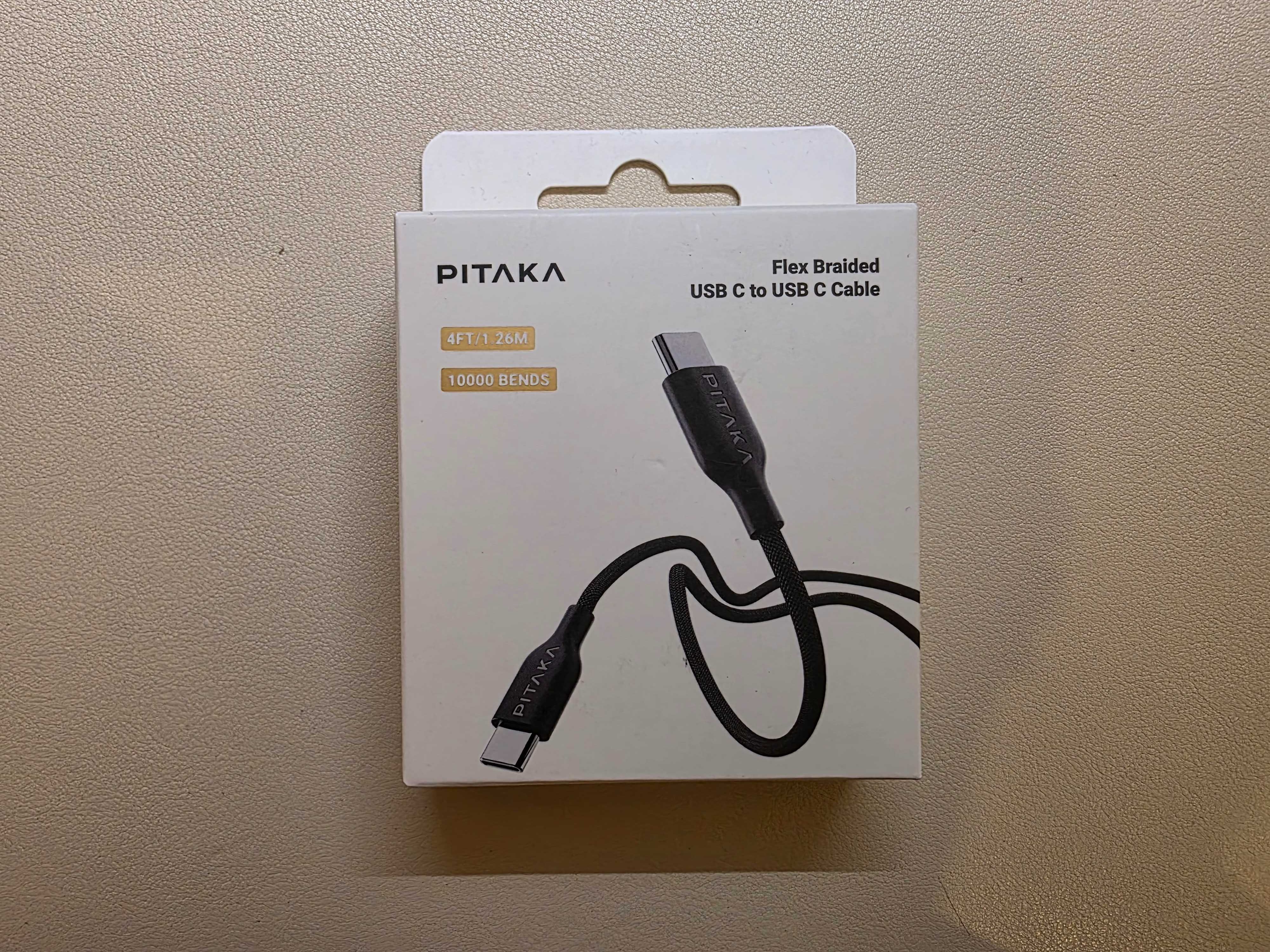 PITAKA зарядка 30w GAN + Кабель Flex Braided 60W USB-C to USB-C 1.26м