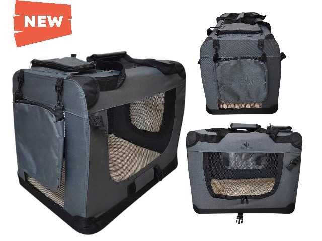 HIT Transporter dla Psa Kota Solidna Torba do samochodu 58x44x40 cm