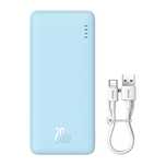 Powerbank Baseus Airpow 20W 20000mAh z białym kablem Baseus Simple Ser