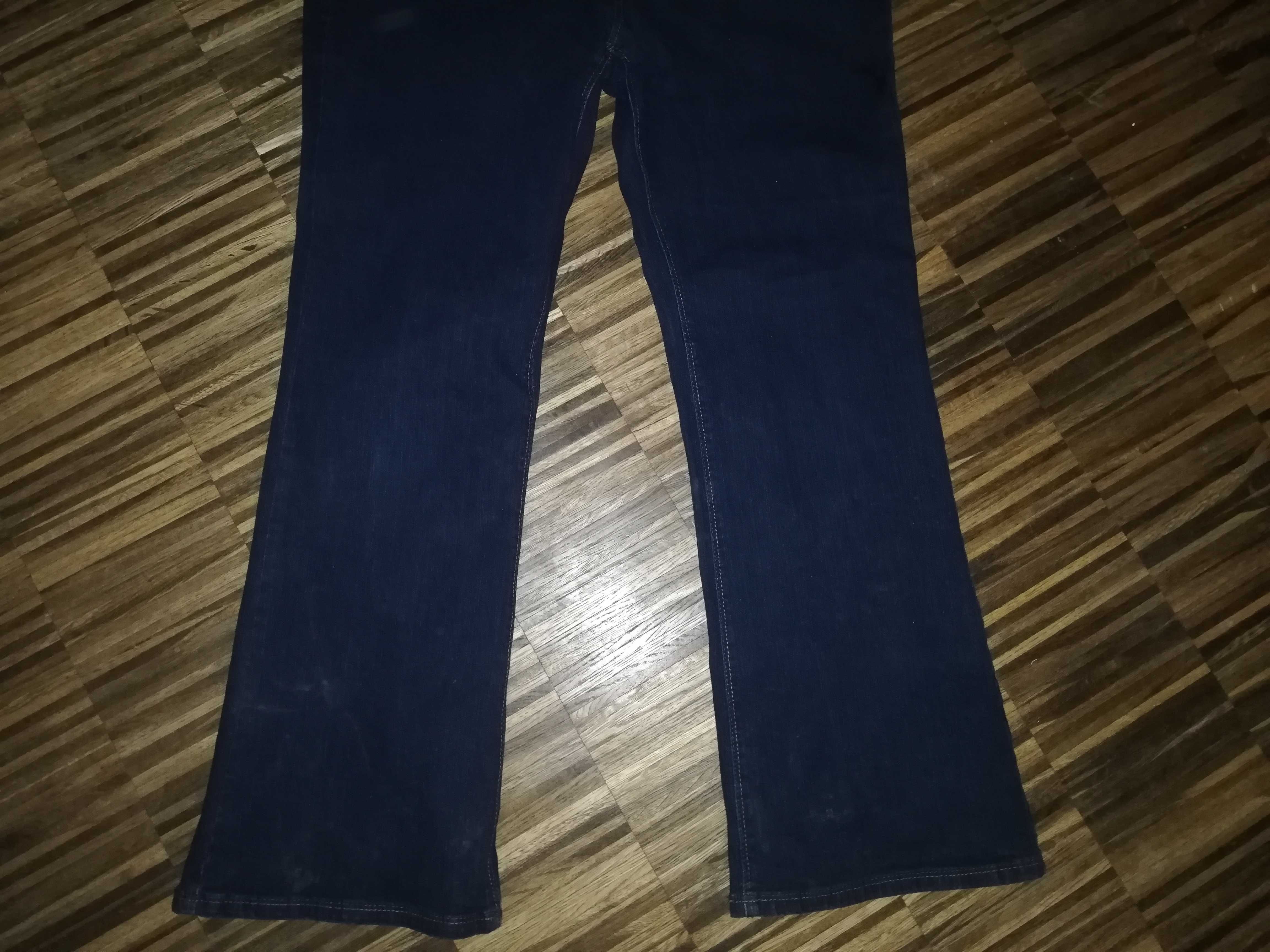 Granatowe spodnie jeans ciążowe Marks & Spencer rozm. 44.