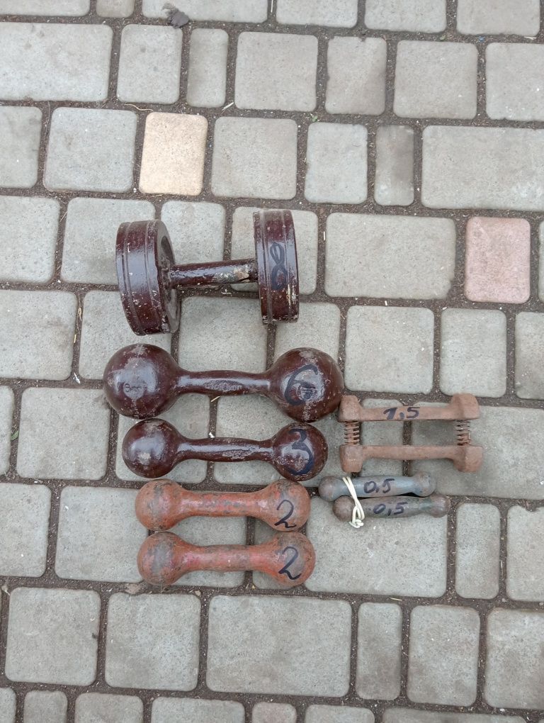 Гантели литые СССР 80 грн