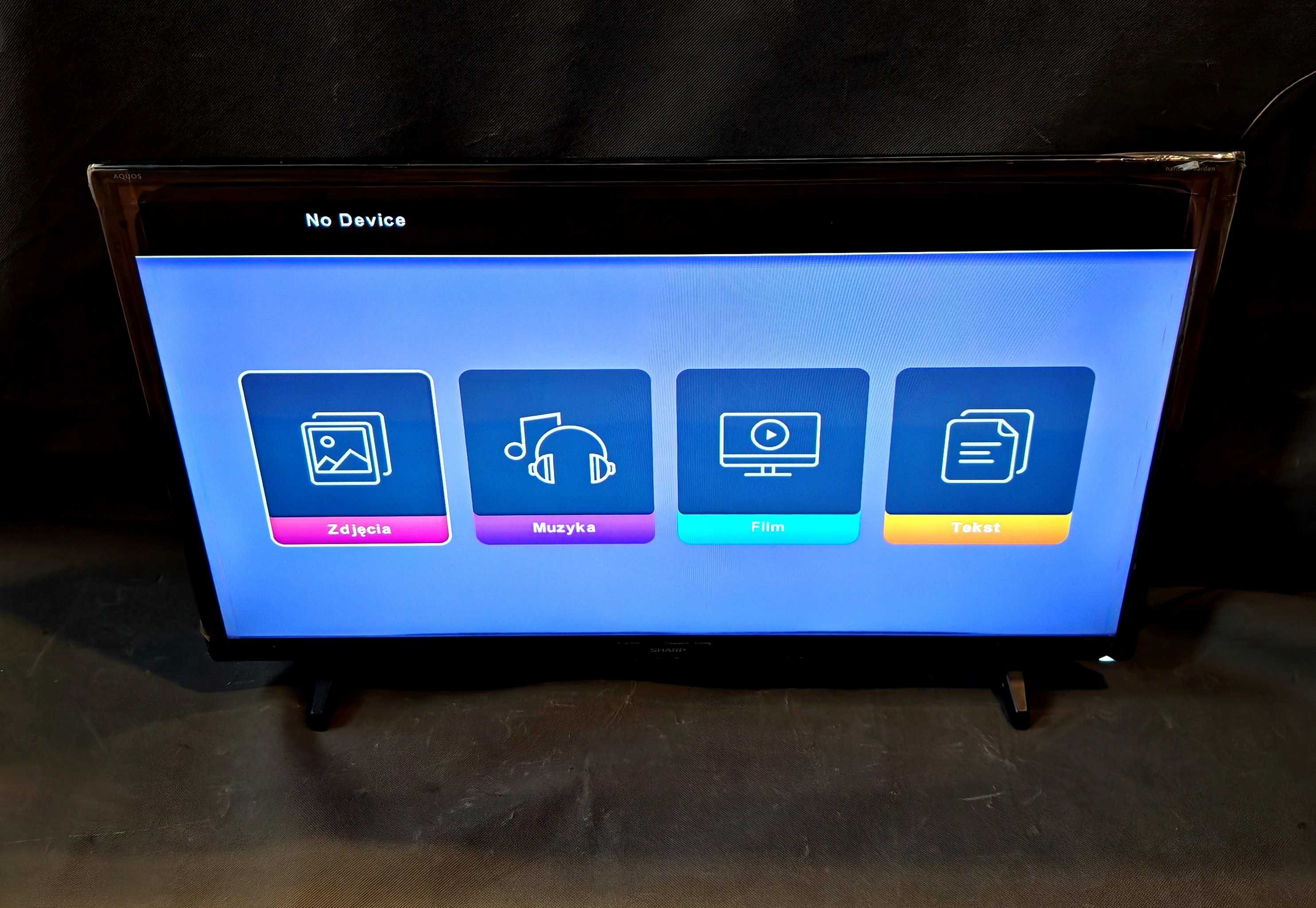 Telewizor Sharp Aquos LED 32 Harman-Kardon DVBT-T2 NOWY Folia Pilot