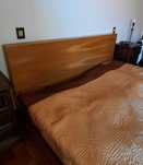 Cama Casal em Carvalho (colchão incluído), como nova 1600x2000