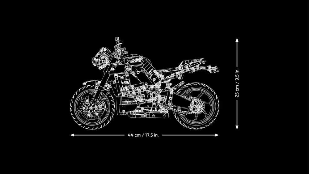 Lego Technic 42159 мотоцикл Yamaha MT-10 SP 1478 деталей