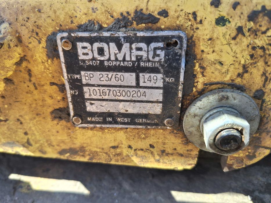 Zagęszczarka BOMAG BP 23/60 - 149 kg.