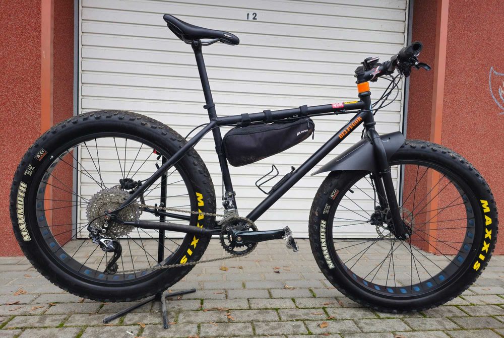 fatbike 19,5 cala, 26X4.0 fajny osprzęt, spawany komin odbiór osobisty
