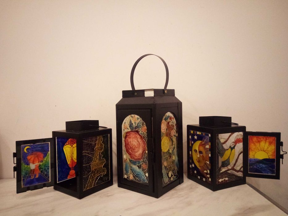 Вітражний розпис на замовлення,  вітраж,  подарунок,  декор для дому