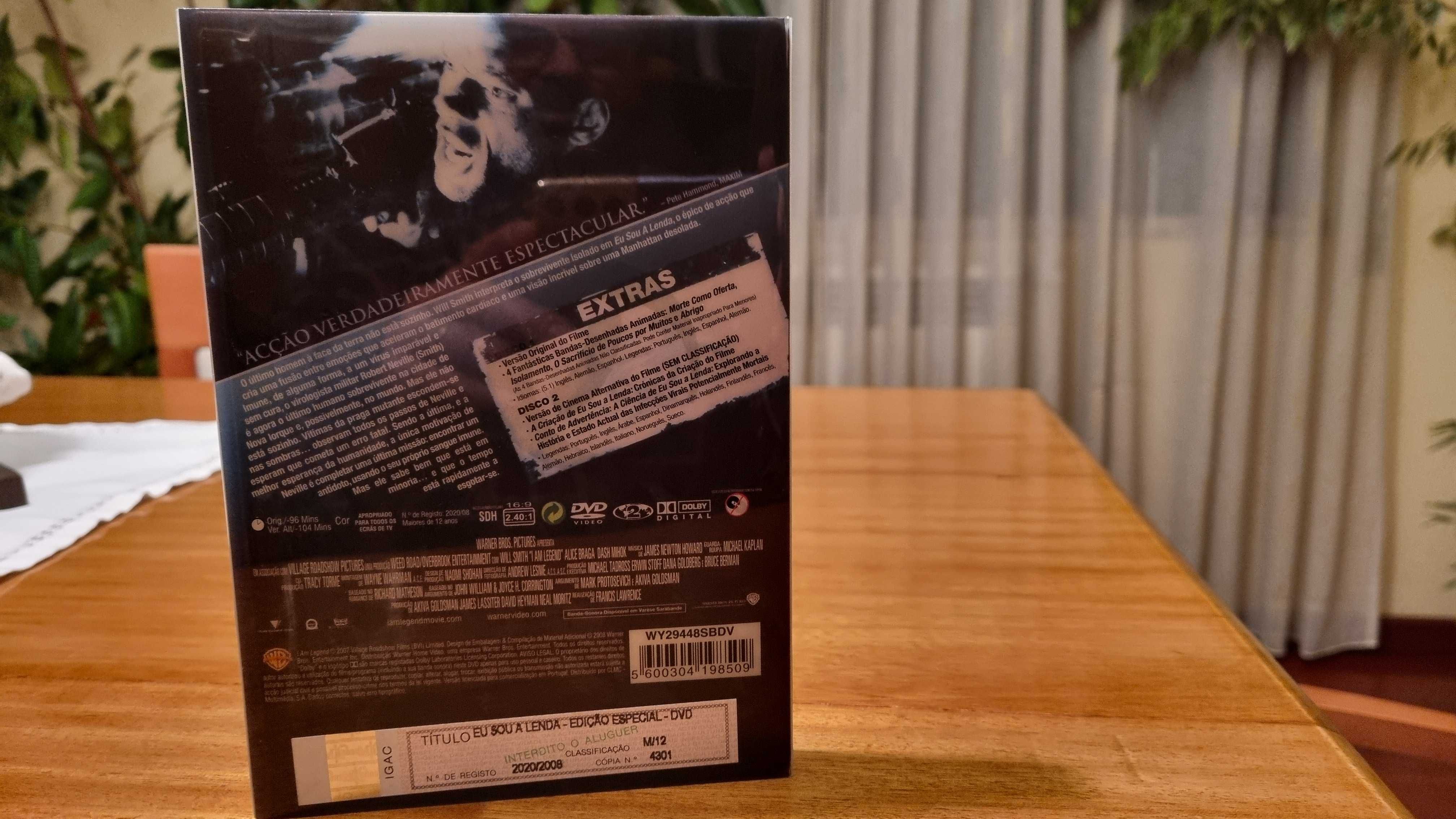 Vendo Duplo DVD Ficção Científica "I AM LEGEND" (Edição Caixa Metal) !
