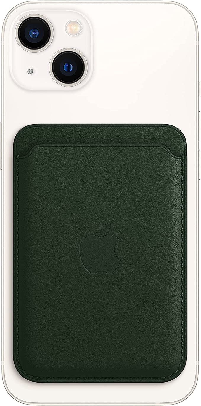 Z835 Carteira ORIGINAL em Pele com MagSafe para o iPhone 12 & 13 Verde