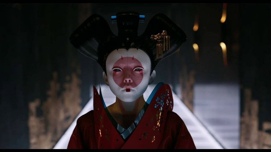 Máscara Geisha Robot Ghost In The Shell