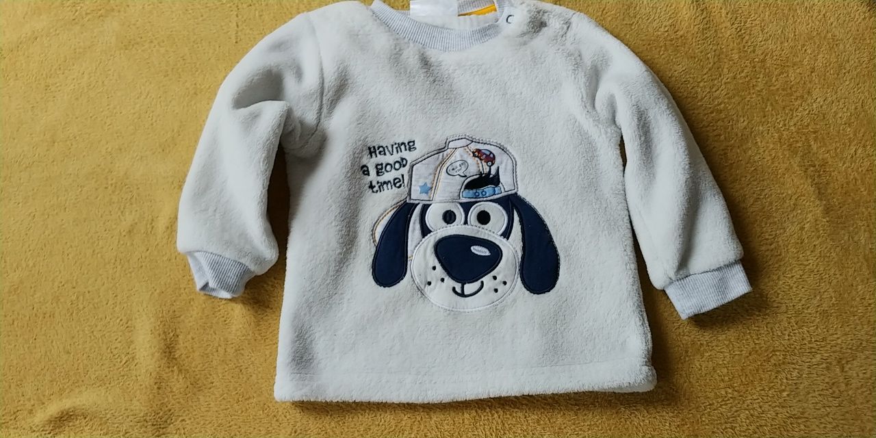 Bluza polar bez kaptura ciepła rozmiar 86