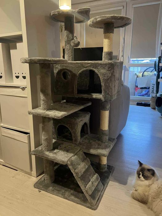 Drapak NOWY drabinka drzewko dla kota zwierząt DUŻY stabilny legowisko