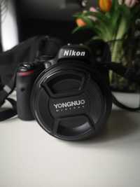Aparat Nikon D5100 + obiektyw Yongnuo 50 mm