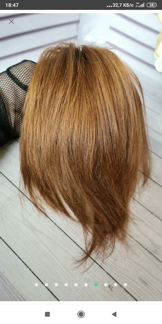 Хвост накладка шиньон натуральный волос
