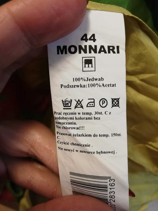 sukienka Monnari 44 jedwab 100% sukienka jedwabna Monnari 44