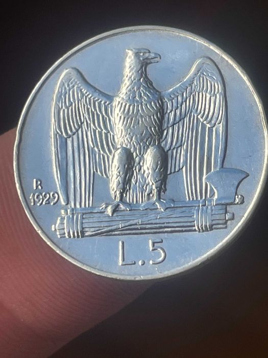 moeda em prata Itália