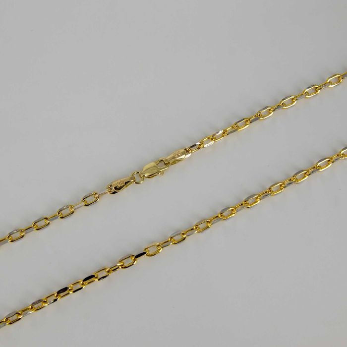 Złoty łańcuszek 585 4,36g 50cm Ankier diamentowany Nowy WYSYŁKA GRATIS