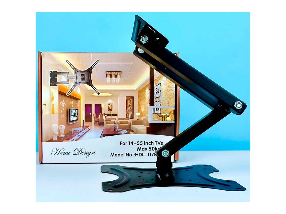 Настінне кріплення кронштейн для телевізора 14"-55" дюйма з поворотом