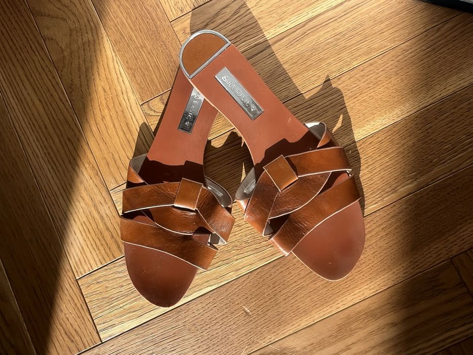Oddam za darmo Zara 42 klapki sandałki najmodniejsze