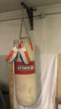 Saco de boxe + suporte