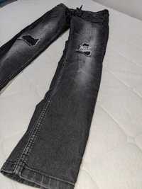 damskie spodnie dżinsowe denim skinny 36 S W27 L32 prztarcia