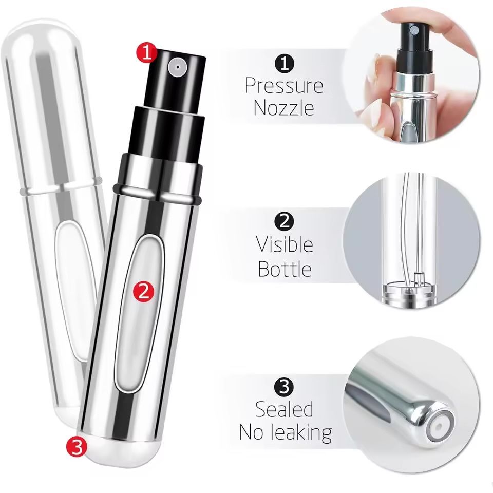 Recarga perfume spray para viagem
