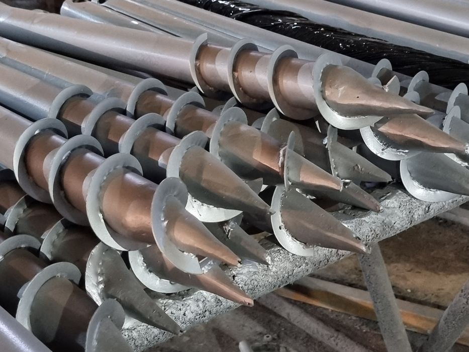 Палі, гвинтові палі, геошуруп, однавіткова паля, сваи