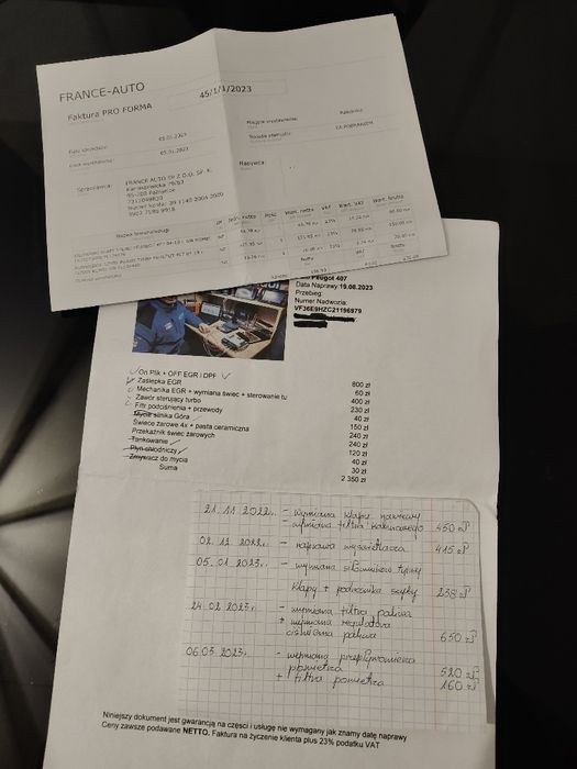407 1.6 HDi idealny na dojazdy 4.5L