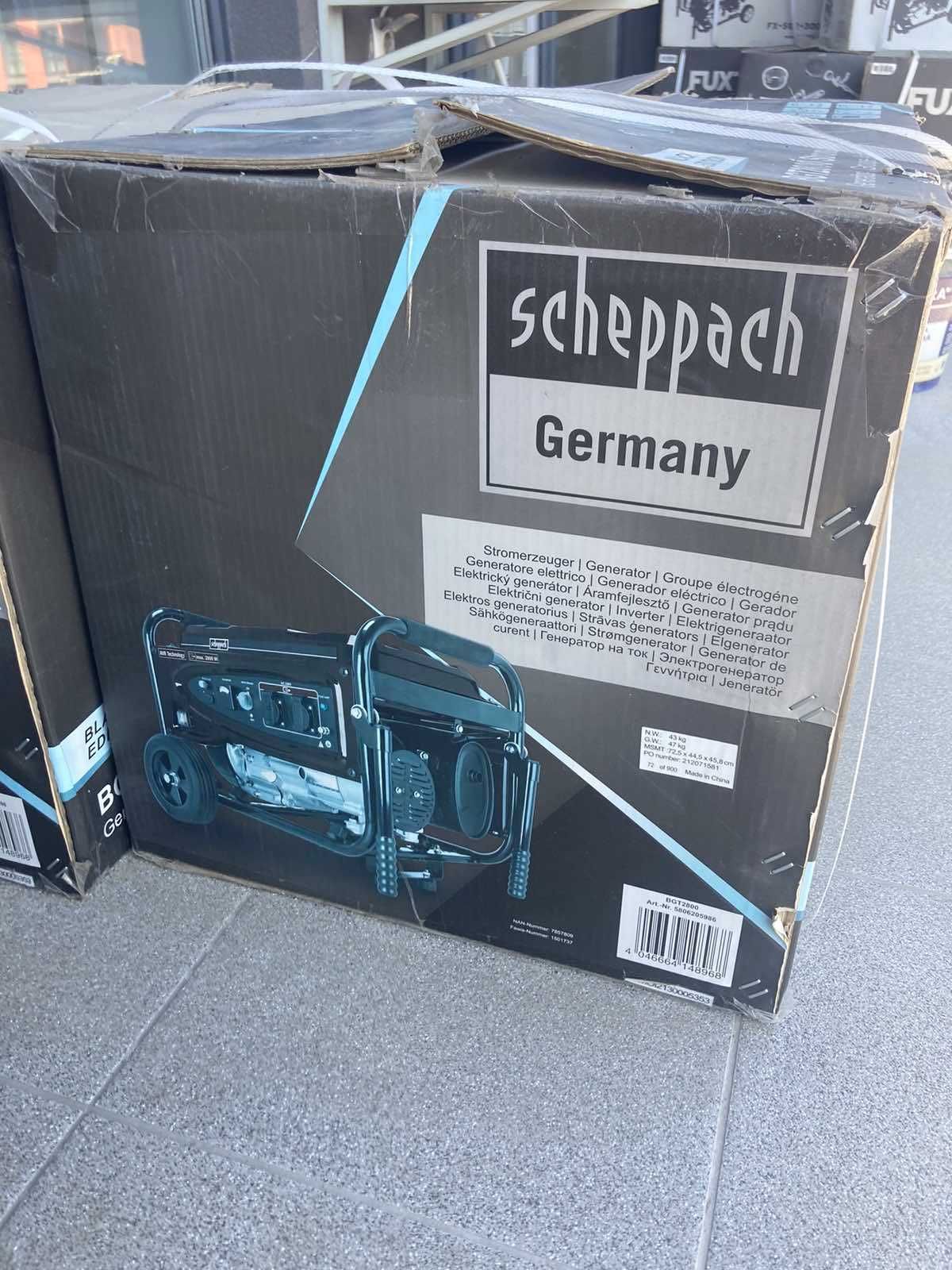 Генератор Scheppach BGT2800 бензиновий 2.5 кВ