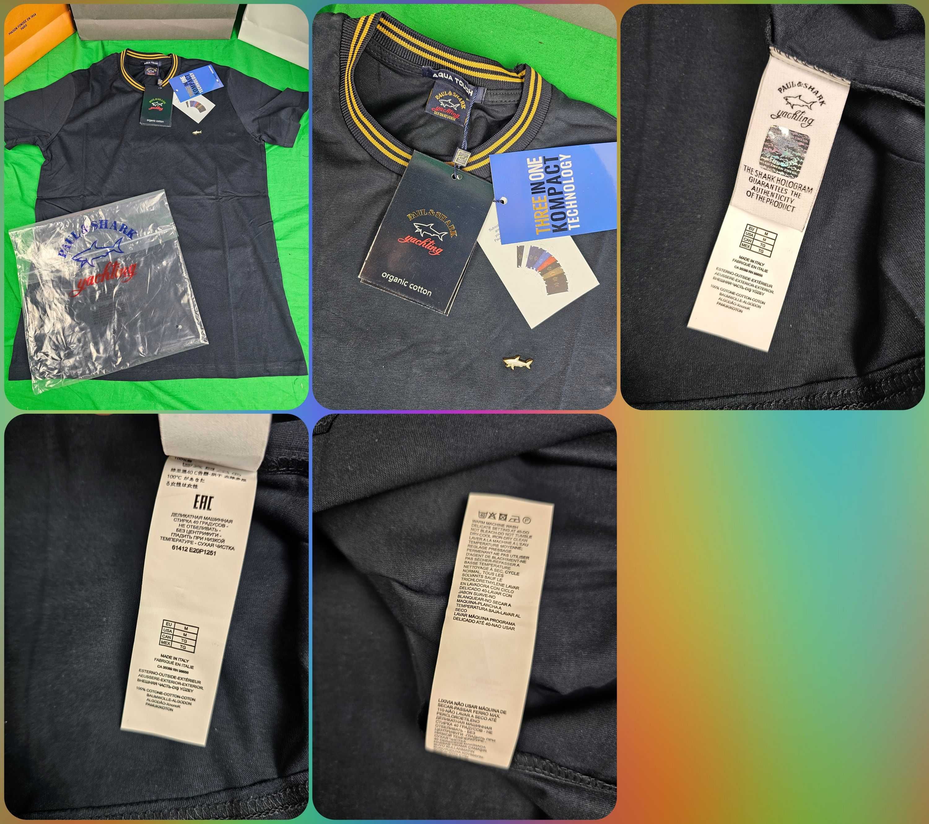 Koszulka męska paul shark polo dsq t-shirt nowość